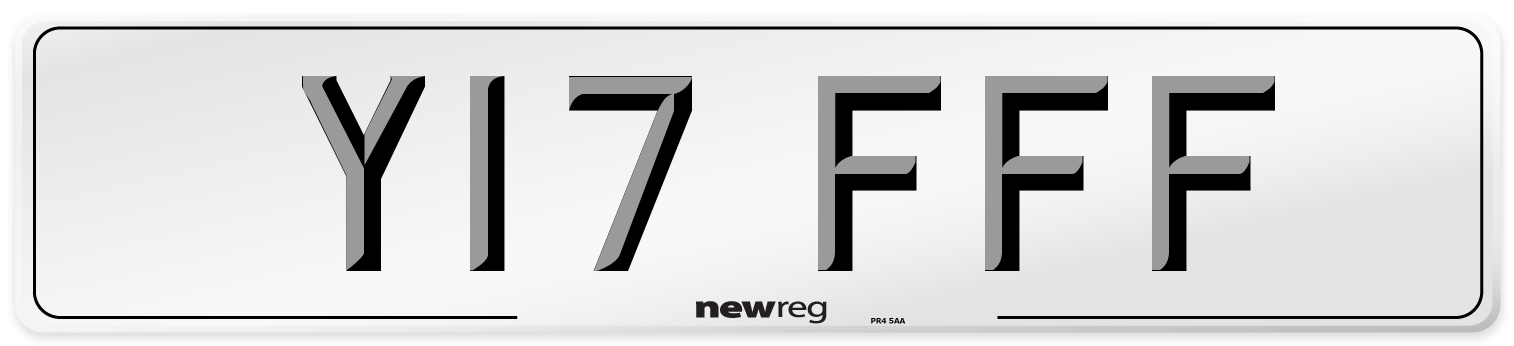 Y17 FFF Number Plate from New Reg